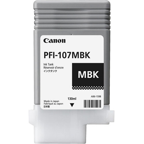 CANON PFI-107MBK インクタンク 顔料 マットブラック 6704B001